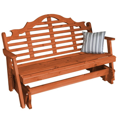 Cedar Marlboro Glider - Easy Breezy Porch Swings