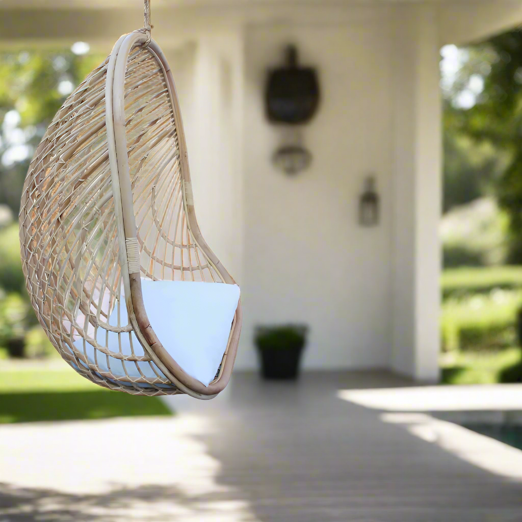 Nest Outdoor Hanging Chair (cushion included) - Easy Breezy Porch Swings