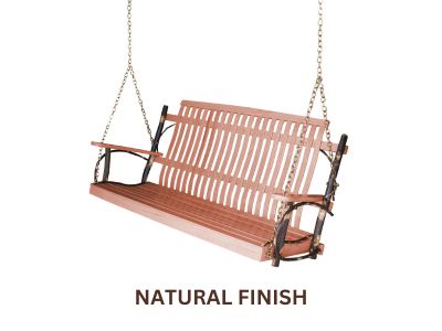 Hickory Porch Swing - Easy Breezy Porch Swings