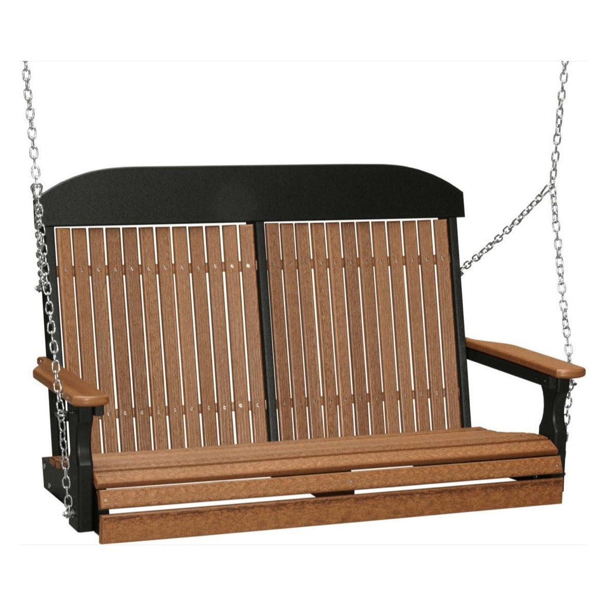 LuxCraft Classic Highback 4 Foot Poly Porch Swing