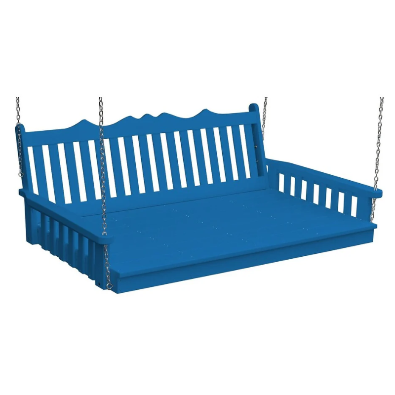 75" Poly Royal English Swing Bed by A&L Furniture Co.