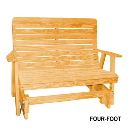 Highback Pressure Treated Porch Glider - Easy Breezy Porch Swings