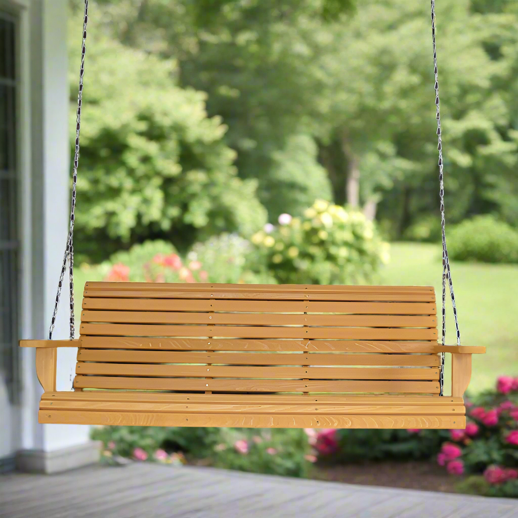 Cypress Roll Swing - Easy Breezy Porch Swings