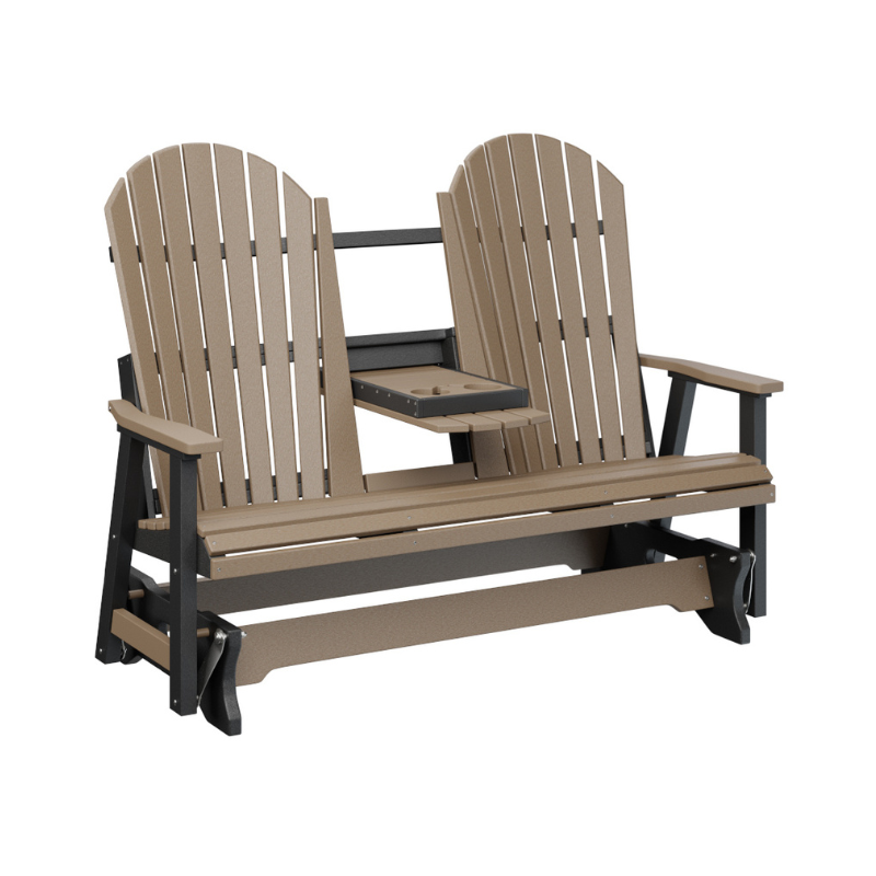 Comfo Back Three Seat Glider with Console - Easy Breezy Porch Swings