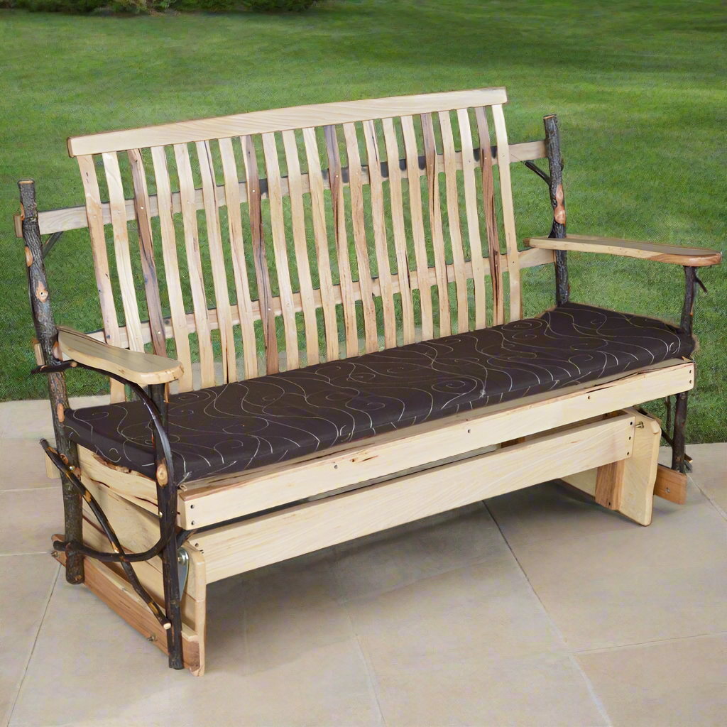 Hickory Porch Glider - Easy Breezy Porch Swings