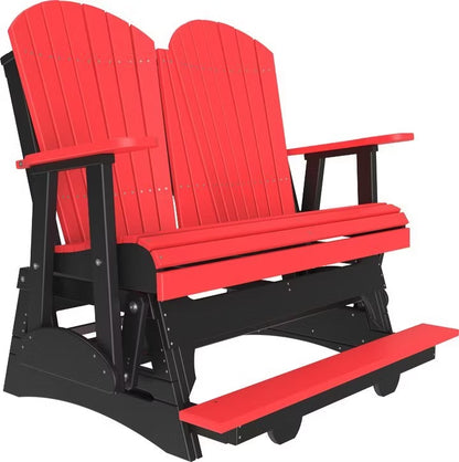 4ft. Adirondack Glider by LuxCraft - Bright Red +Black