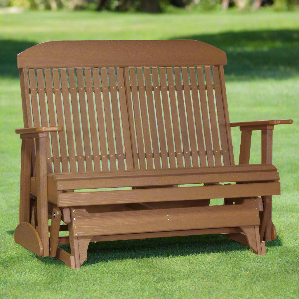 4ft. Classic Glider by LuxCraft - Antique Mahogany