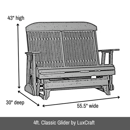 4ft. Classic Glider by LuxCraft