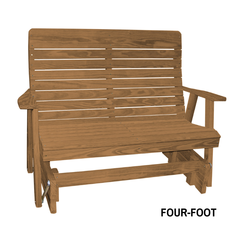 Highback Pressure Treated Porch Glider - Easy Breezy Porch Swings