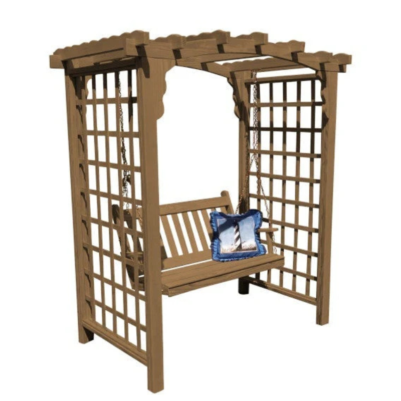 Cambridge Arbor & Swing - Easy Breezy Porch Swings