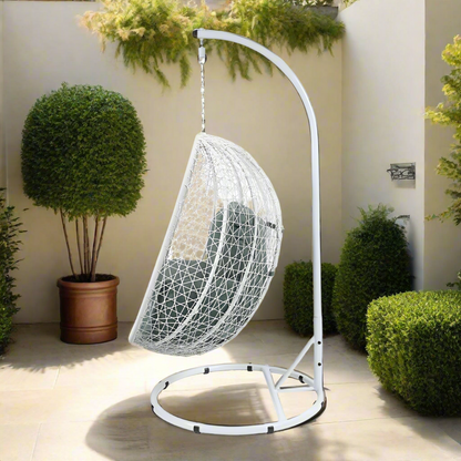 White Simona Hanging Chair