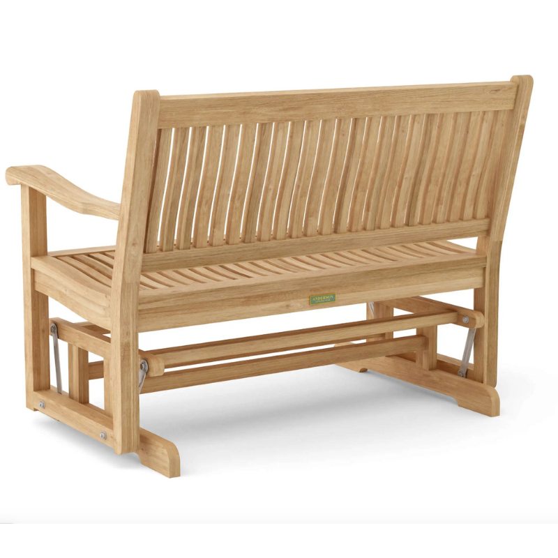 Del-Amo Teak Glider - Easy Breezy Porch Swings