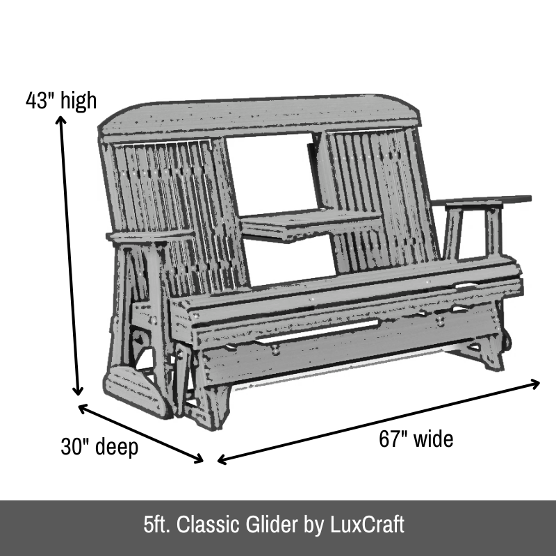 5ft. Classic Glider by LuxCraft