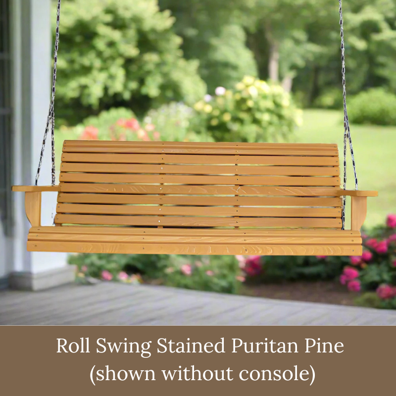 Cypress Swing with Cup Holder/Console