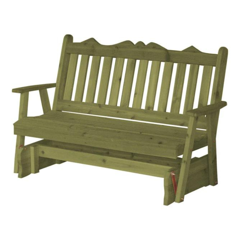 Royal English Red Cedar Porch Glider - Easy Breezy Porch Swings