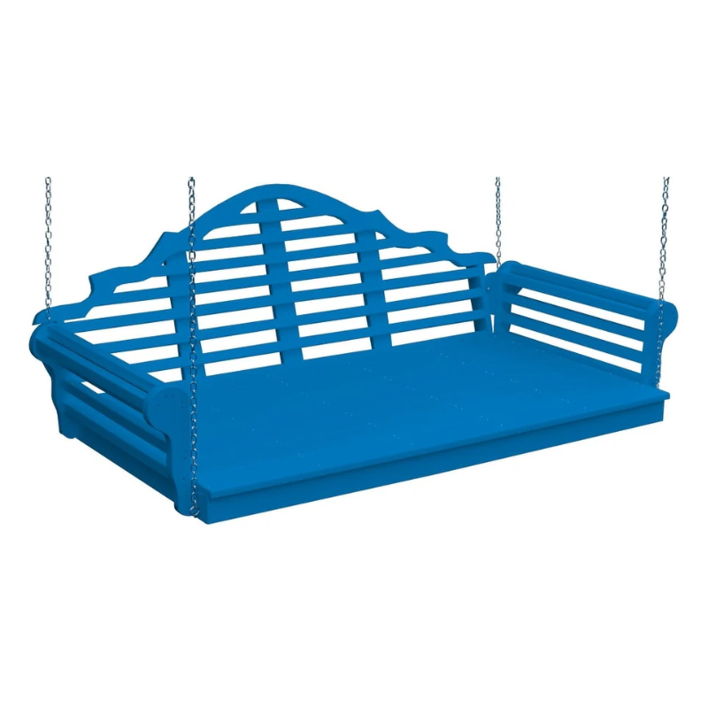 75" Poly Marlboro Swing Bed Blue