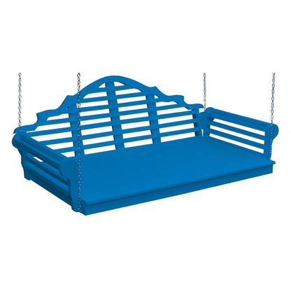 75" Poly Marlboro Swing Bed Blue