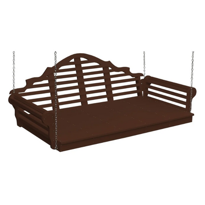 75" Poly Marlboro Swing Bed Coffee