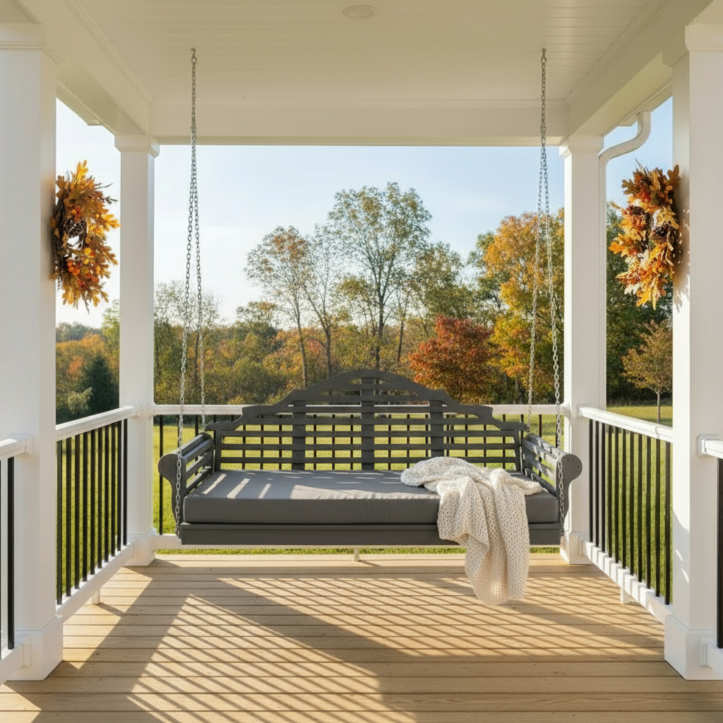 Twin-Size Poly Marlboro Swing Bed - Easy Breezy Porch Swings