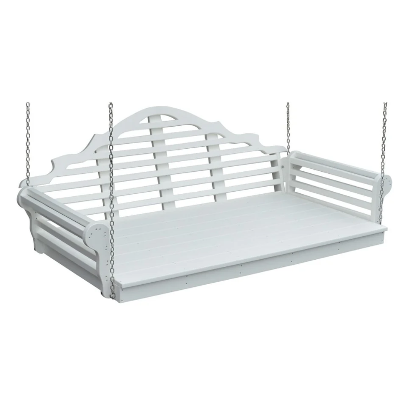 75" Poly Marlboro Swing Bed white