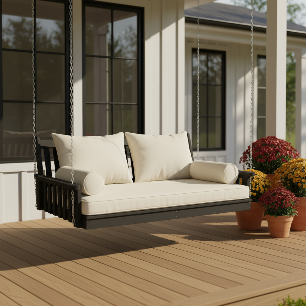 Twin Poly Winslow Swing Bed - Easy Breezy Porch Swings