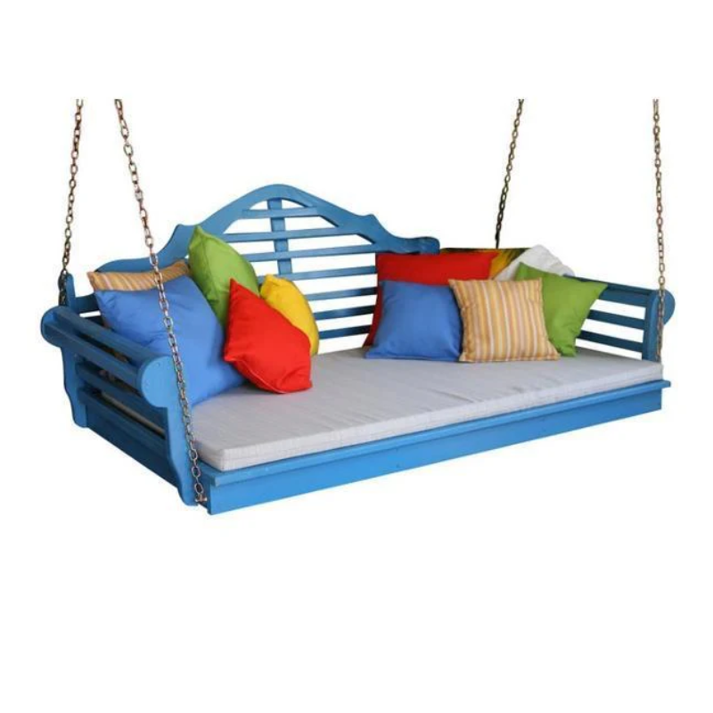 75" Twin Mattress Marlboro Swing Bed Blue