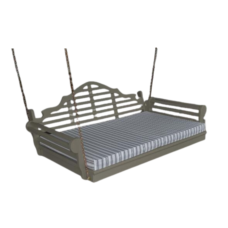 75" Twin Mattress Marlboro Swing Bed Dark Gray