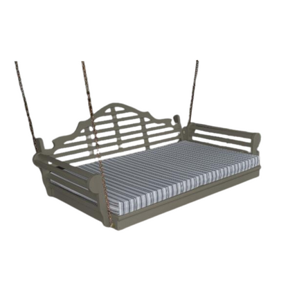 75" Twin Mattress Marlboro Swing Bed Dark Gray