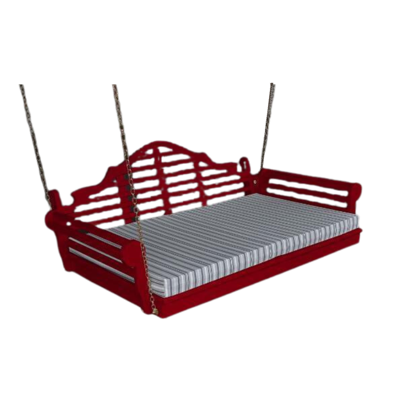 75" Twin Mattress Marlboro Swing Bed Red Paint