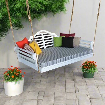 75" Twin Mattress Marlboro Swing Bed White Paint