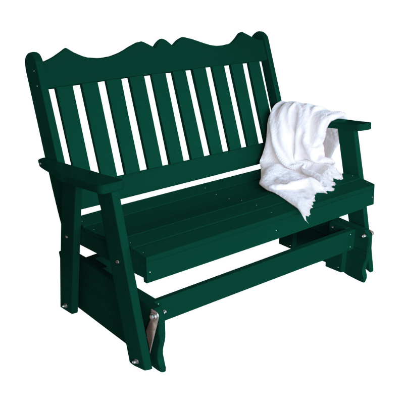 Poly Royal English Gliding Chair - Easy Breezy Porch Swings