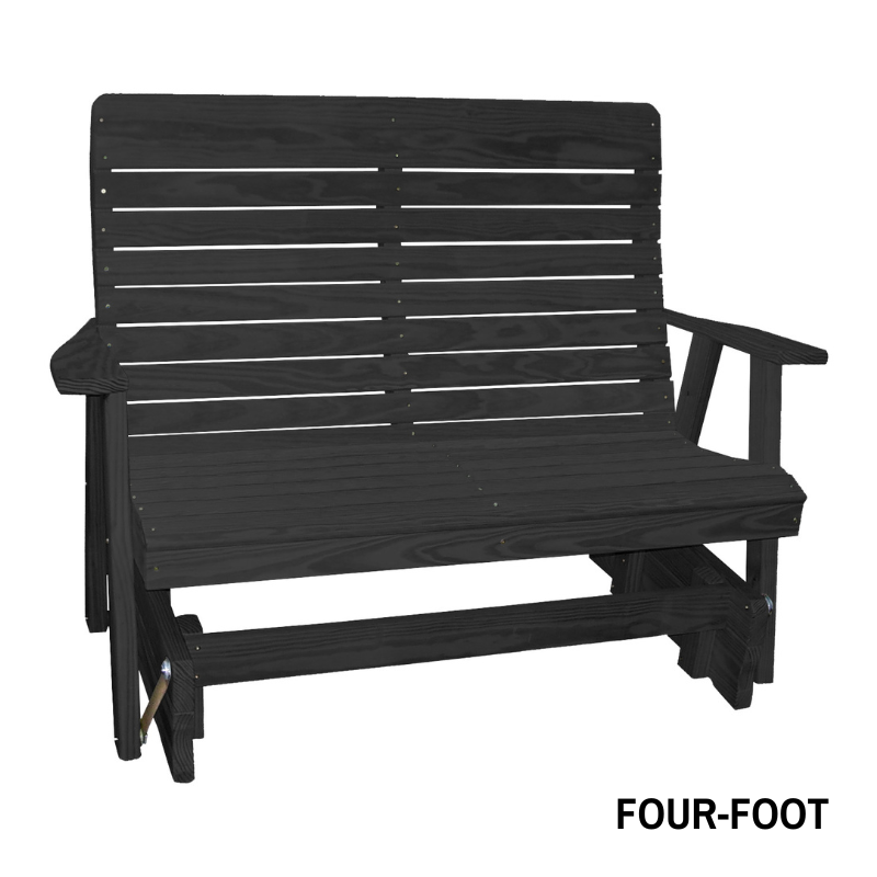 Highback Pressure Treated Porch Glider - Easy Breezy Porch Swings