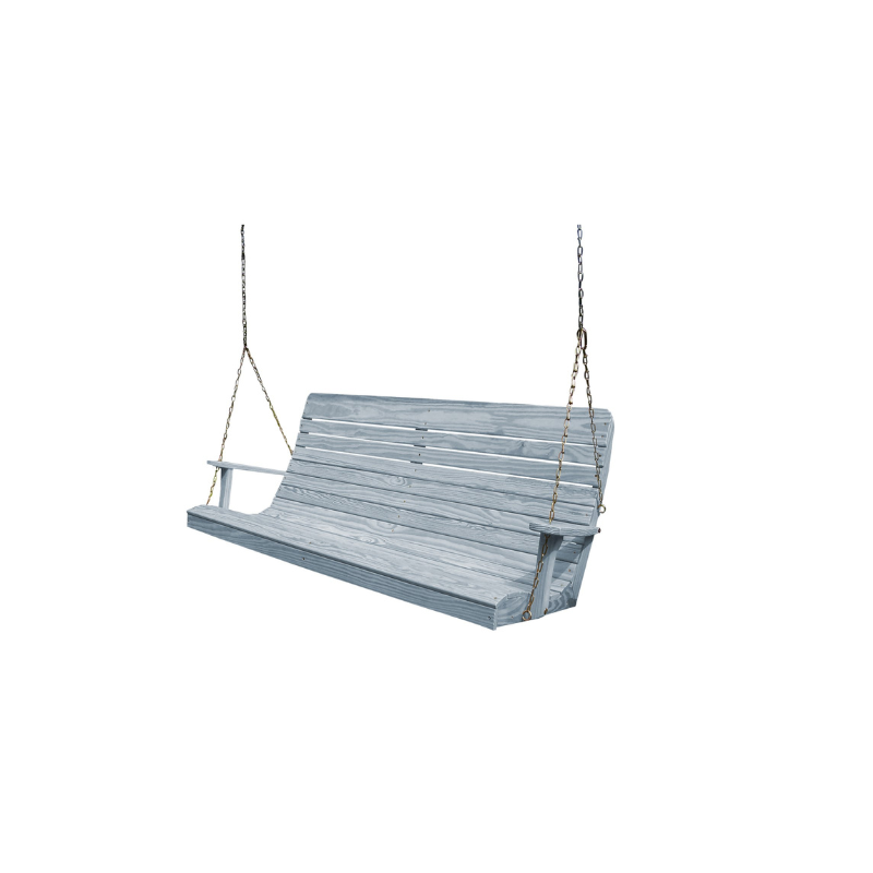 Black Ashby Porch Swing (Pine) - Easy Breezy Porch Swings