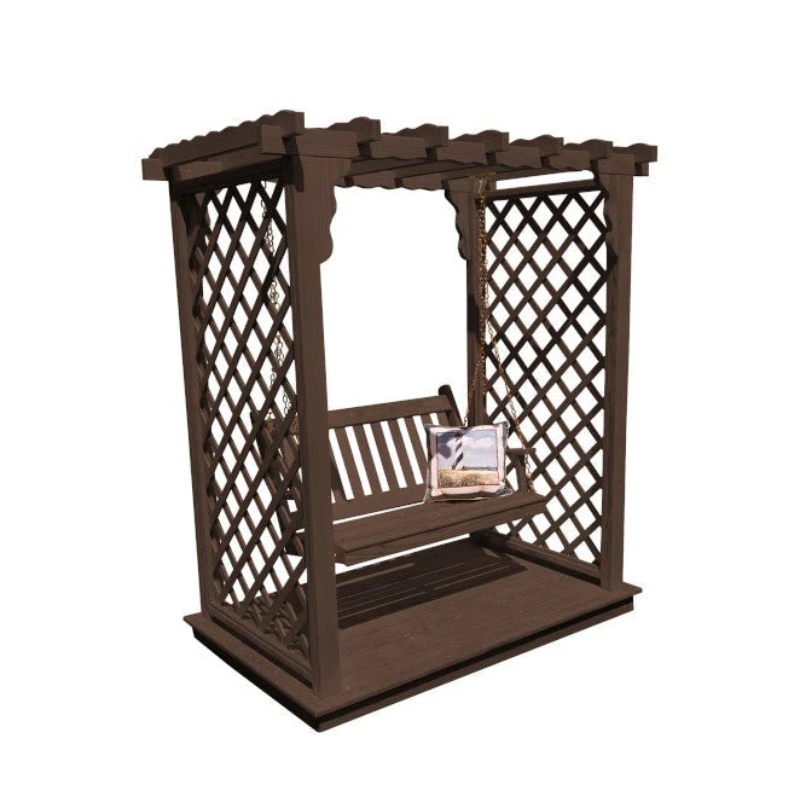 Covington Arbor with Deck & Swing by A&L Furniture Co.