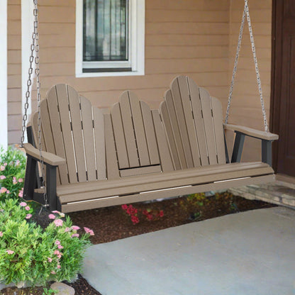 Cozi-Back Three Seat Swing with Console - Easy Breezy Porch Swings