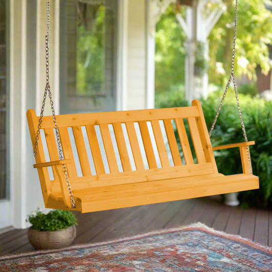 Winslow Porch Swing (Cedar or Pine) - Easy Breezy Porch Swings