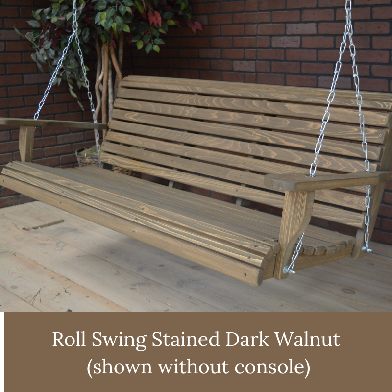 Cypress Swing with Cup Holder/Console - Easy Breezy Porch Swings