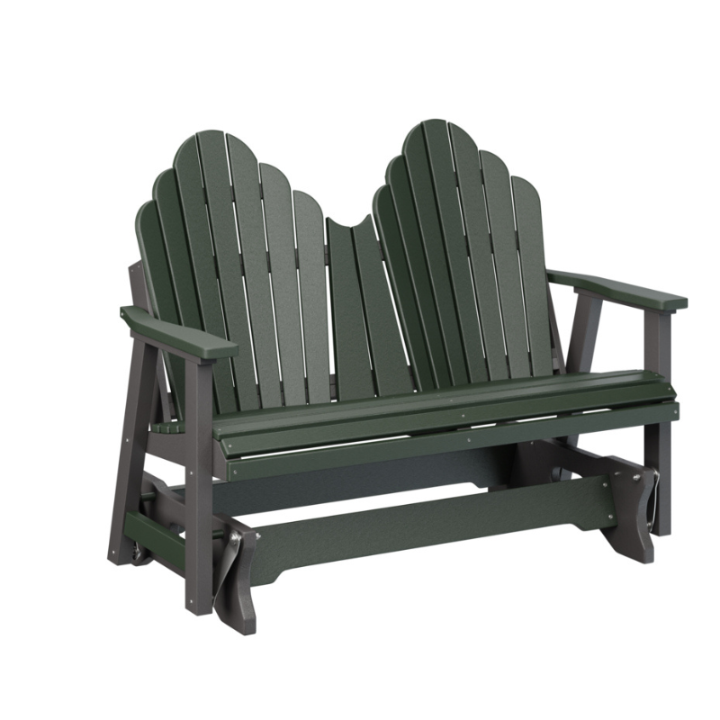 Cozi Back Double Glider - Green + Smoke Gray
