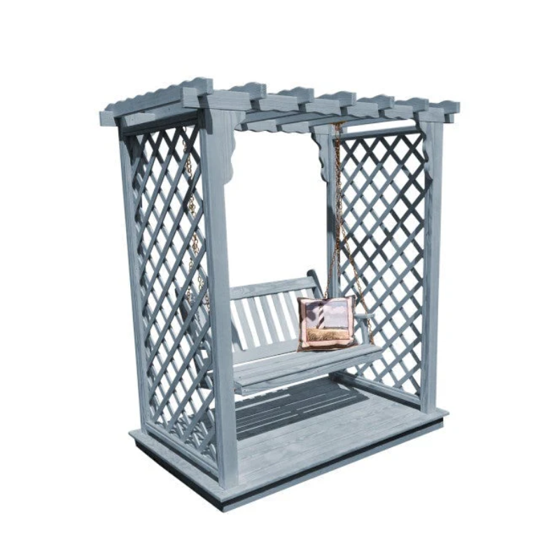 Covington Arbor with Deck & Swing by A&L Furniture Co.