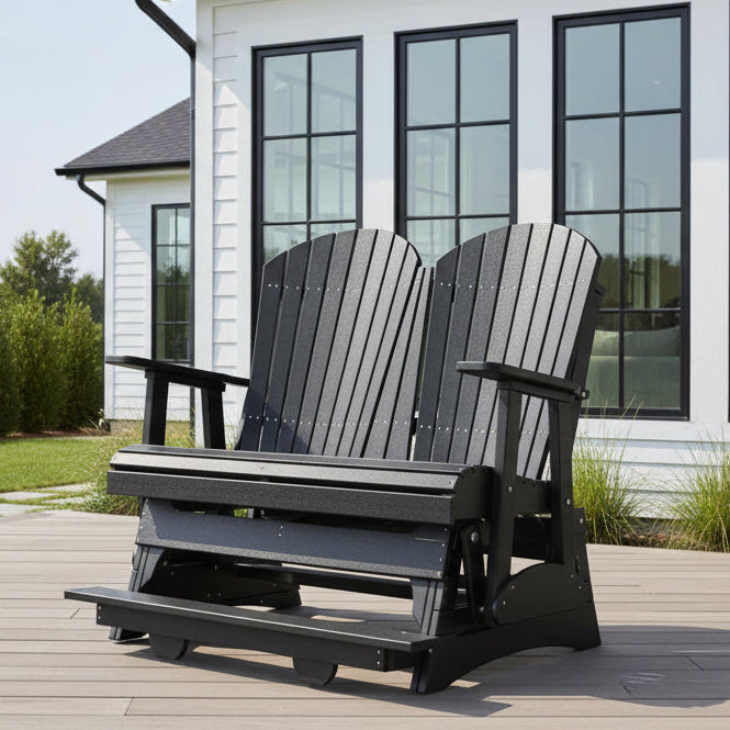 4-Foot Adirondack Balcony Glider by LuxCraft - Easy Breezy Porch Swings