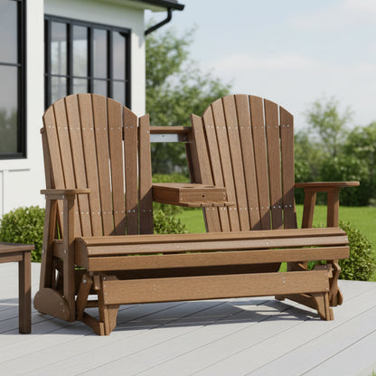 5-Foot Adirondack Glider by LuxCraft - Easy Breezy Porch Swings