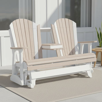 5-Foot Adirondack Glider by LuxCraft - Easy Breezy Porch Swings