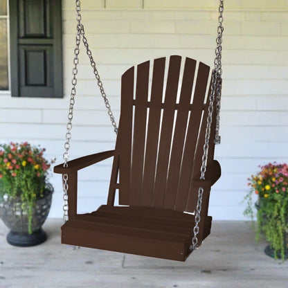 Adirondack Poly Chair Swing Chocolate Brown