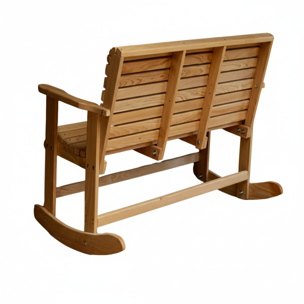 BayouBeautyTwo-PersonCypressBenchRocker