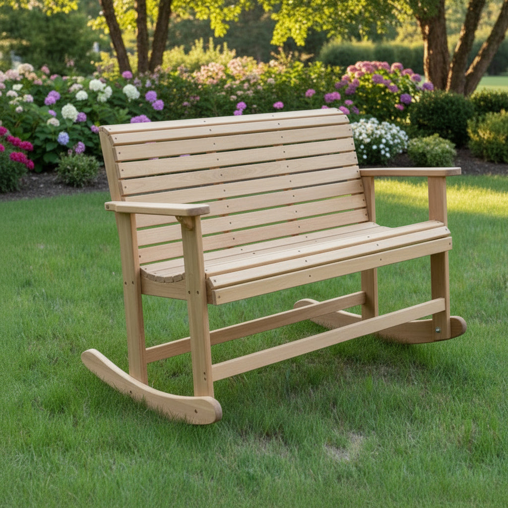 BayouBeautyTwo-PersonCypressBenchRocker2