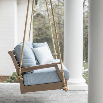 Berlin Gardens Classic Terrace Loveseat Swing - Easy Breezy Porch Swings