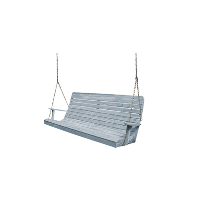 Black Ashby Porch Swing (Pine) - Gray Stain1