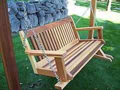 Cabbage Hill Red Cedar Porch Swing