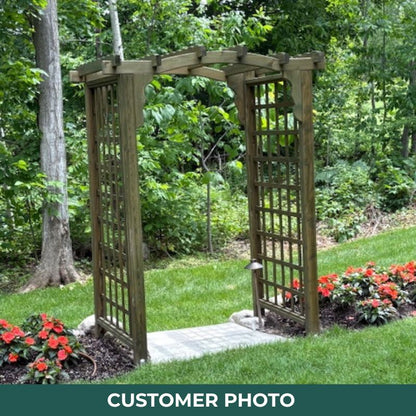 Cambridge Cedar Arbor - Easy Breezy Porch Swings
