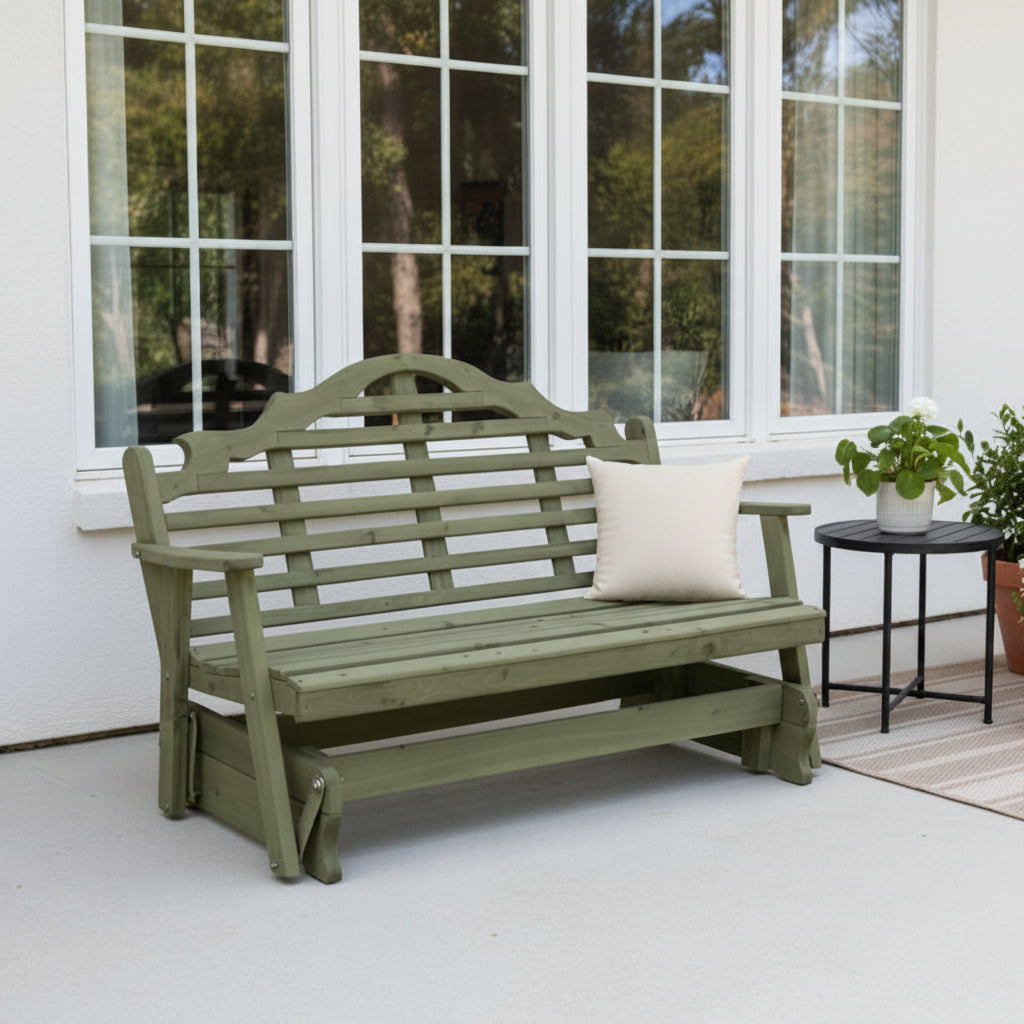Cedar Marlboro Glider - Easy Breezy Porch Swings